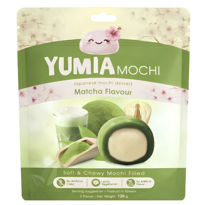 YUMIA Mochi White Chocolate Matcha 120g