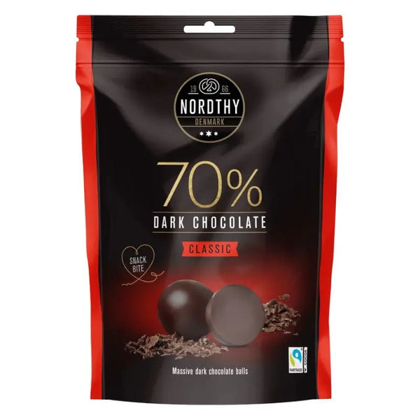 70% Mörka Chokoladkulor Classic 90g Nordthy - Butikkom