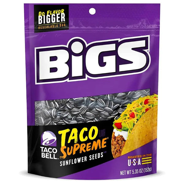 BIGS Taco Bell Taco Supreme Sunflower Seeds 152g BIGS - Butikkom