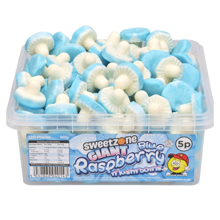 Blue Raspberry Mushrooms 900g Sweetzone - Butikkom