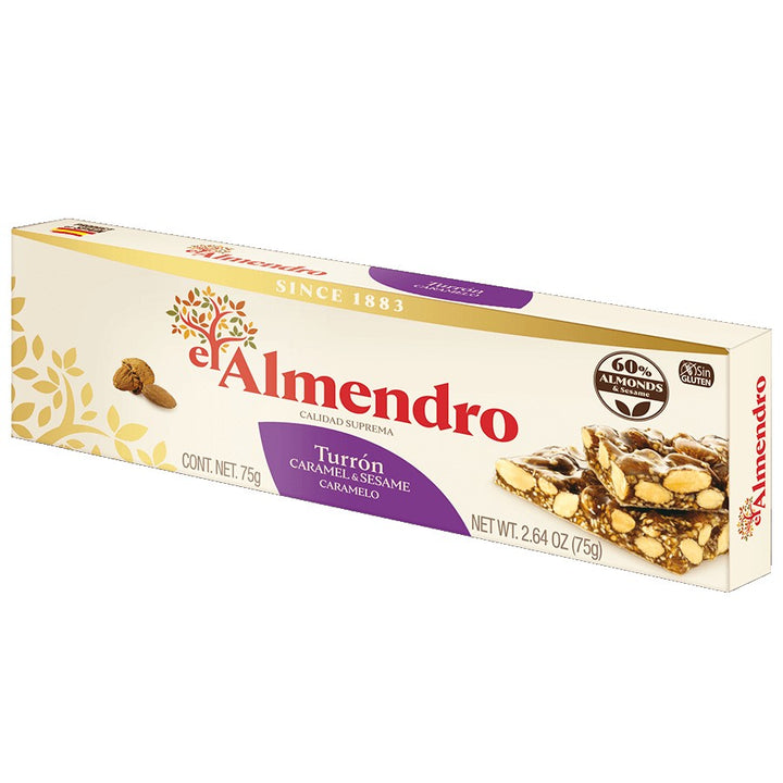 Caramelized Almond Turron, 75 g El Almendro - Butikkom