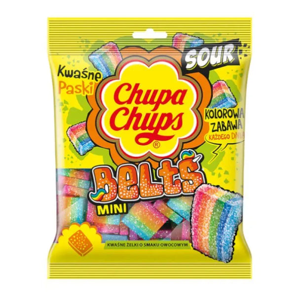 Chupa Chups Sour Belts Mini 90g Chupa Chups - Butikkom