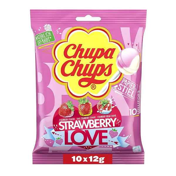 Chupa Chups Strawberry 120g Chupa Chups - Butikkom