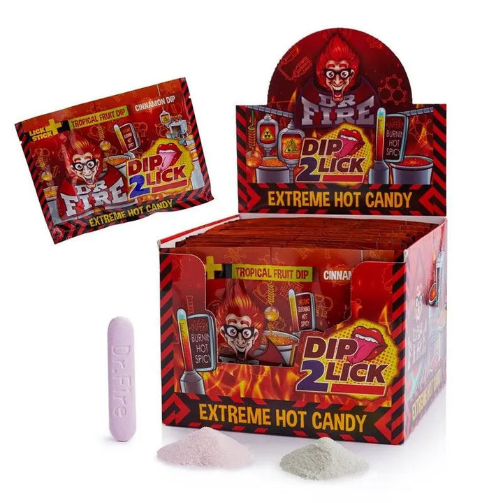 Dr. Fire Dip 2 Lick Extreme Hot Candy 18g Felko - Butikkom