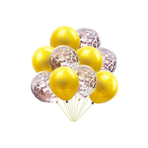 Eid Mubarak ballonger med konfetti, 10st
