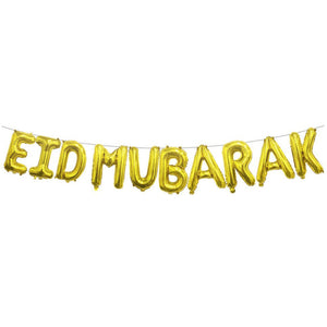 Eid Mubarak ballongset, guld Butikkom - Butikkom