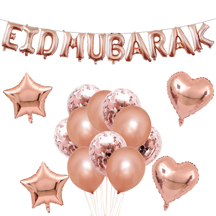 Eid Mubarak ballongset, rosa Butikkom - Butikkom