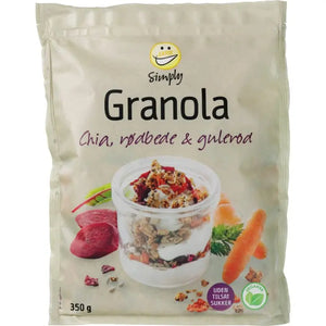 Granola Chia Rödbeta & Morot sockerfri 350g