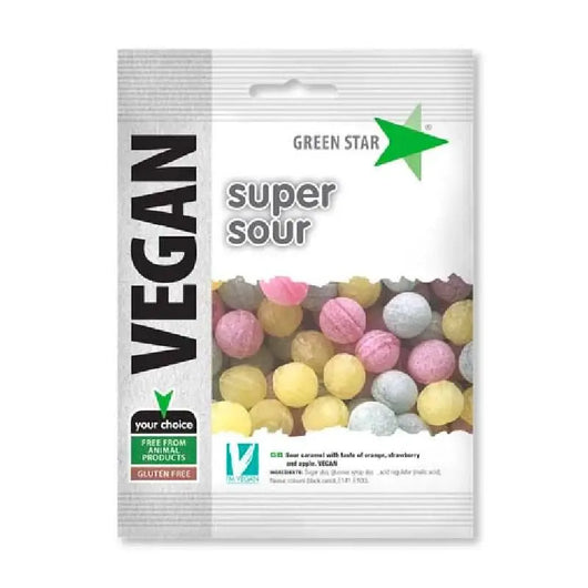 Green Star Vegan Super Sour 100g Green Star - Butikkom