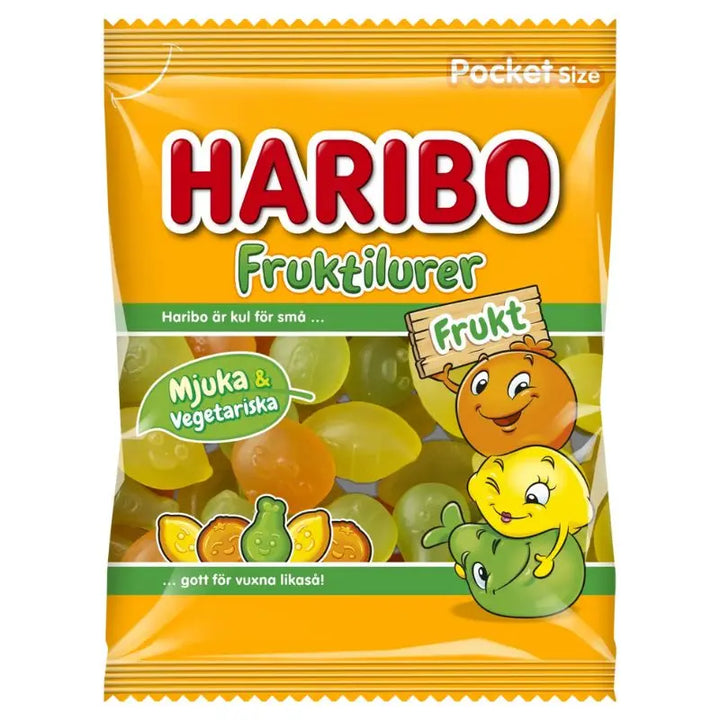 Haribo Fruktilurer Frukt 80g Haribo - Butikkom