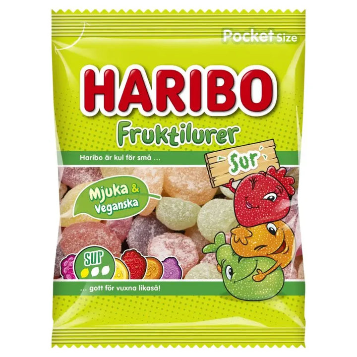 Haribo Fruktilurer Sur 80g Haribo - Butikkom