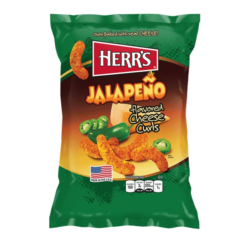 Herr´s Jalapeno Poppers Cheese Curls, 28,4 g Herr´s - Butikkom