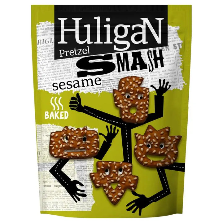 HuligaN Pretzel Smash Sesame 70g Butikkom - Butikkom