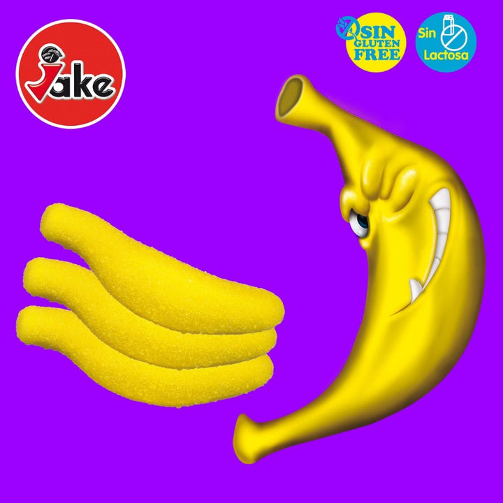 Jake Sweet Jellies Bananas 100g Jake - Butikkom