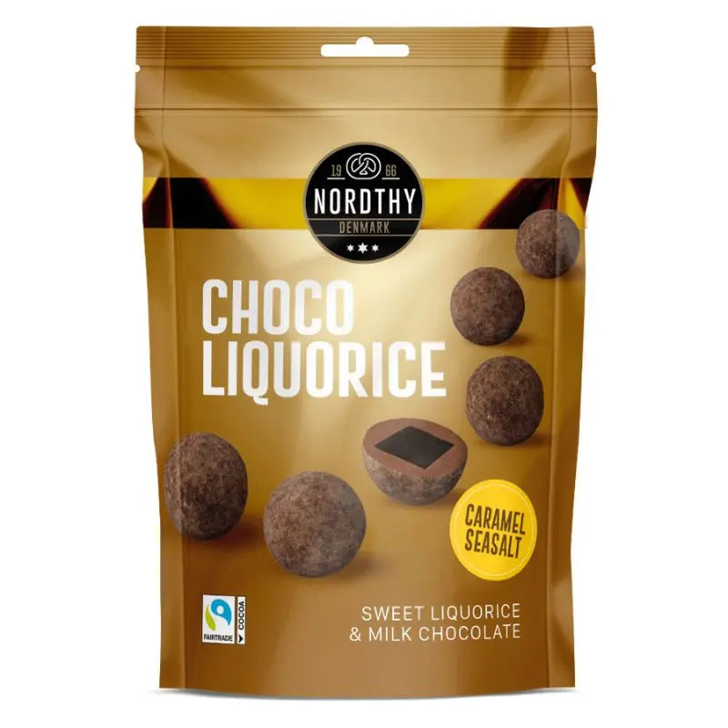 Lakritskulor & Choklad Karamel & havsalt 120g Nordthy - Butikkom