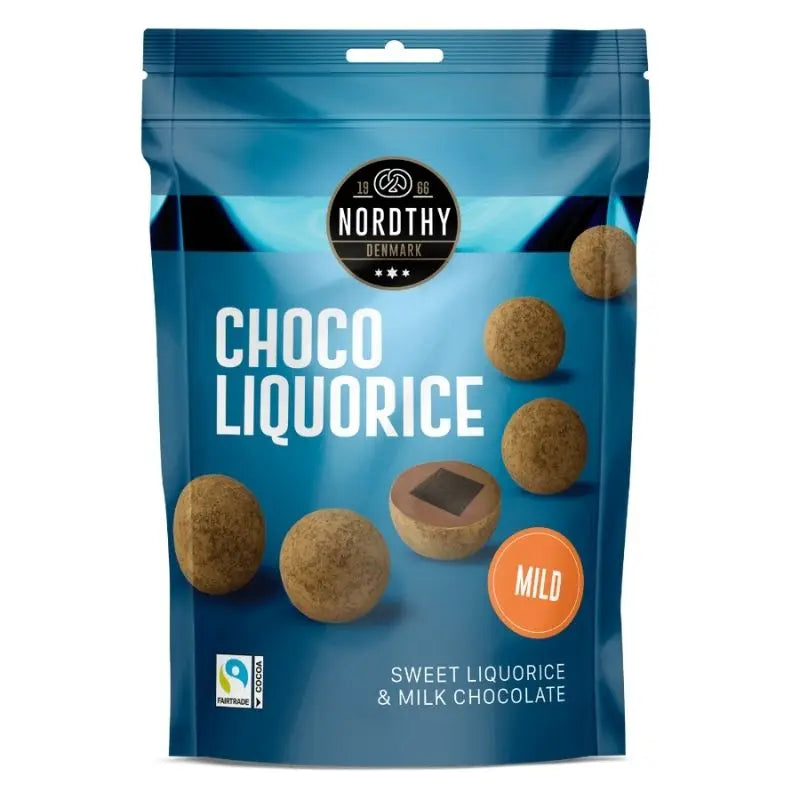 Lakritskulor & Choklad MIld 120g Nordthy - Butikkom