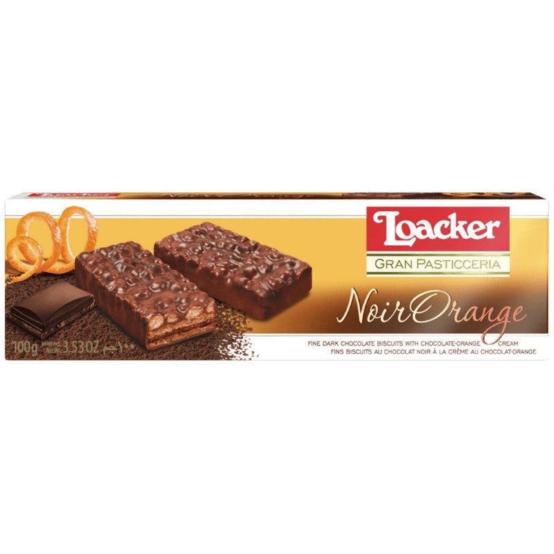 Loacker Gran Pasticceria Noir Orange 100g Loacker - Butikkom