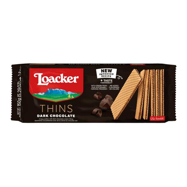 Loacker Thins Dark Chocolate 150g Loacker - Butikkom