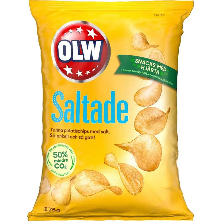 OLW Saltade Chips 175g OLW - Butikkom