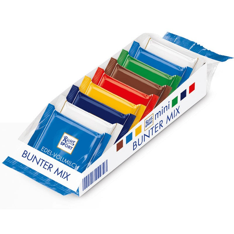 Ritter Sport mini Bunter Mix 9st, 150g Ritter Sport - Butikkom