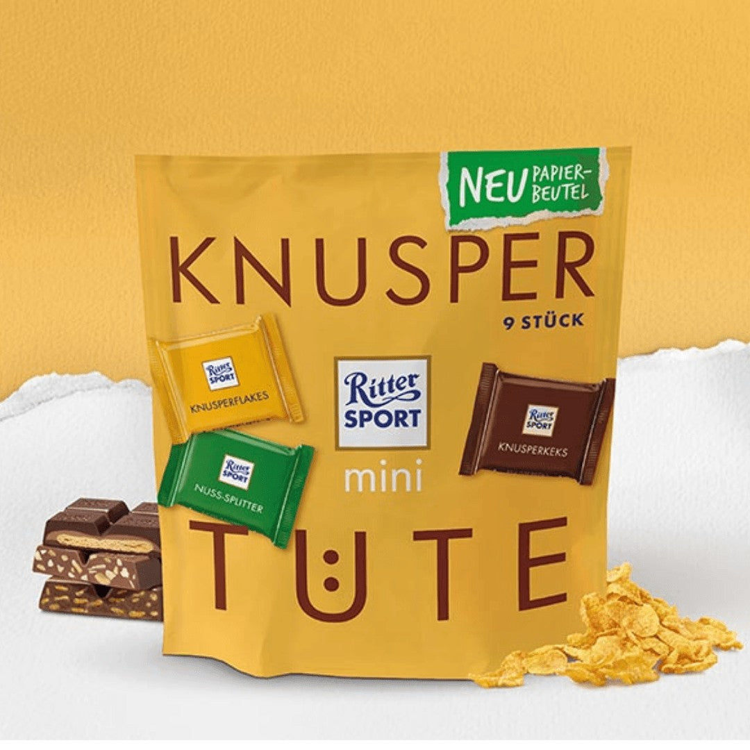 Ritter Sport mini Krispig väska 150g Ritter Sport - Butikkom