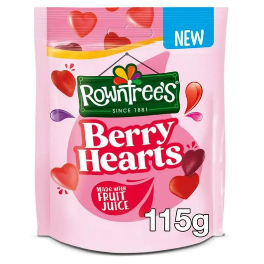 Rowntrees Berry Hearts 115g Rowntrees - Butikkom