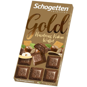 Schogetten Guld Hasselnötskaka Vaffel 100g