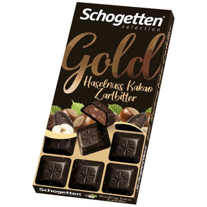 Schogetten Selection Gold Mörk Choklad Hasselnöt 100g