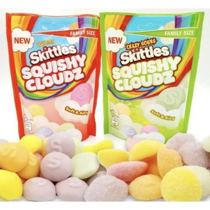Skittles Squishy Cloudz Crazy Sours 94g Skittles - Butikkom