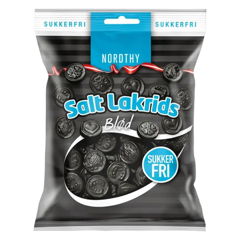 Sockerfritt Saltlakrits 70g Nordthy - Butikkom