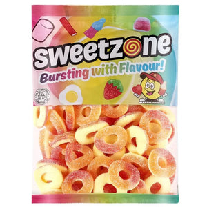 Sour Peach Rings 1kg Sweetzone - Butikkom