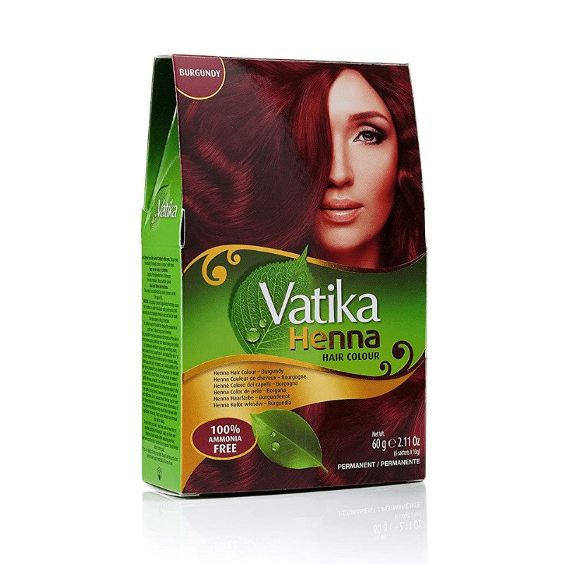 Vatika Hennapulver Burgundy 60g Vatika - Butikkom