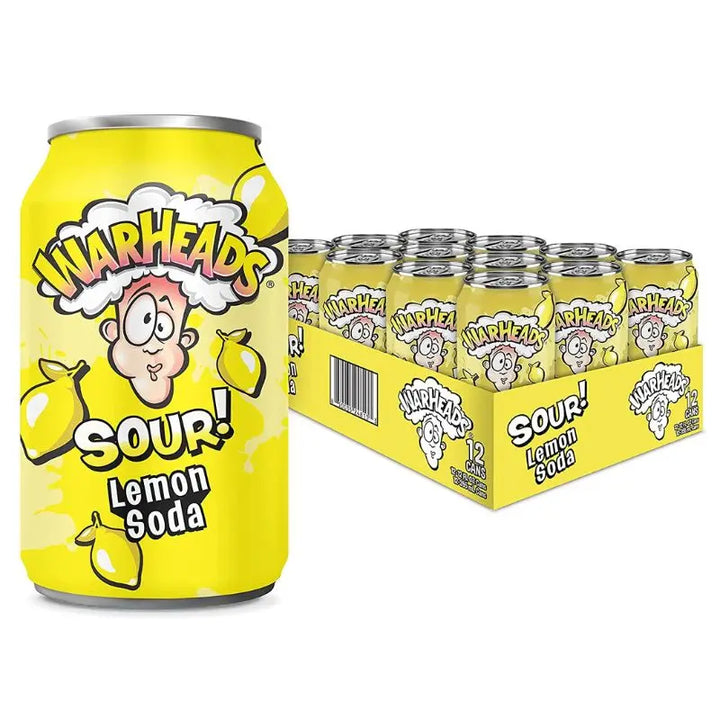 Warheads Sour Lemon Soda 355ml x 12st Warheads - Butikkom