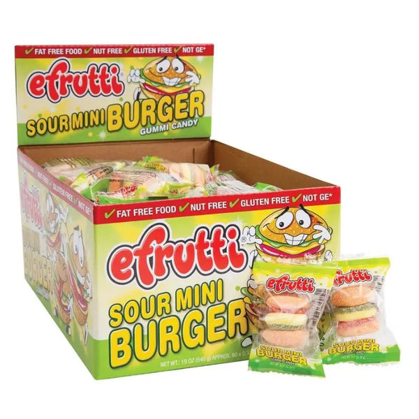 efrutti Sour Gummy Burgers 5st x 8g efrutti - Butikkom